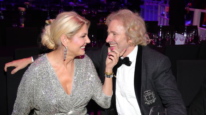 Karina Mroß und Thomas Gottschalk beim Ball des Sports 2020 in Wiesbaden