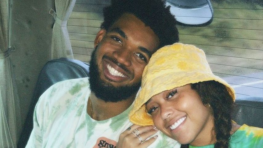 Karl-Anthony Towns und Jordyn Woods, August 2022