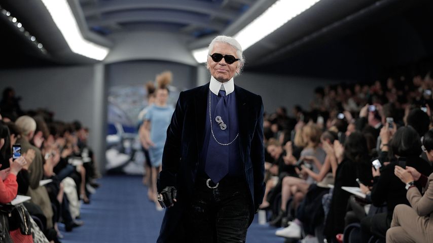 Karl Lagerfeld bei einer Chanel-Show, 2012