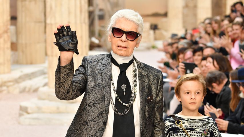 Karl Lagerfeld und sein Patensohn Hudson Kroenig