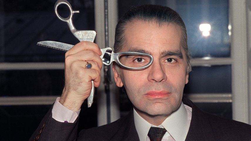 Karl Lagerfeld im März 1987