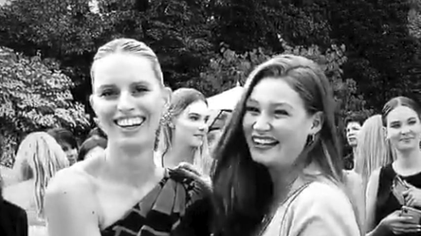 Karolina Kurkova und Jana Heinisch auf der Berlin Fashion Week