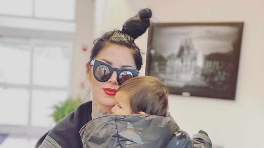 Kat Von D mit ihrem Sohn Leafar, Januar 2020