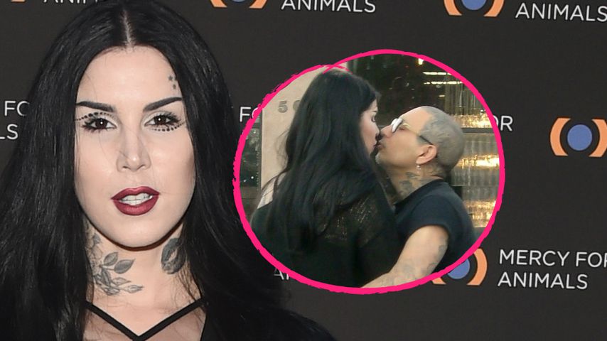 Hier knutschen Kat Von D und Ehemann in aller Öffentlichkeit