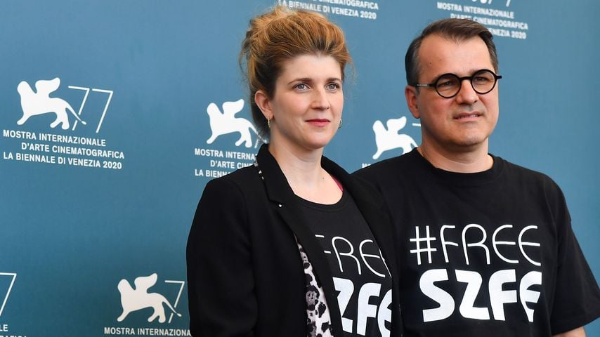 Kata Wéber und Kornél Mundruczó auf dem Film Festival in Venedig im September 2020