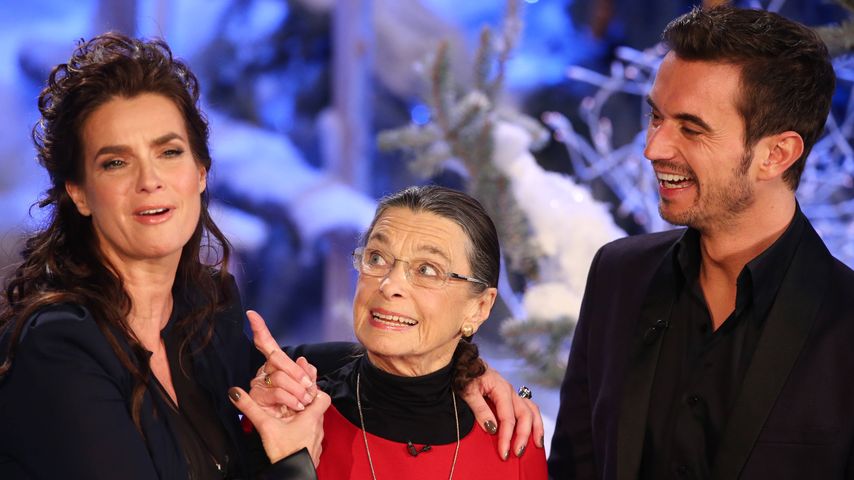 Katarina Witt, Jutta Müller und Florian Silbereisen im Jahr 2013