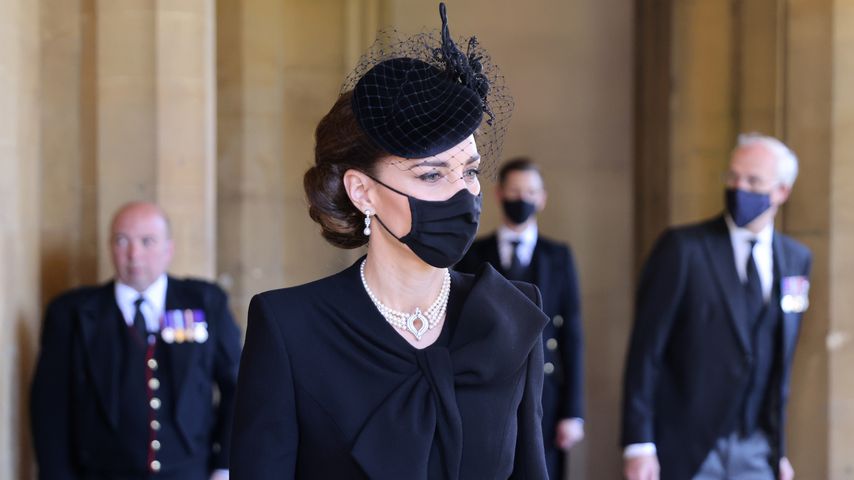 Herzogin Kate auf Prinz Philips Beerdigung