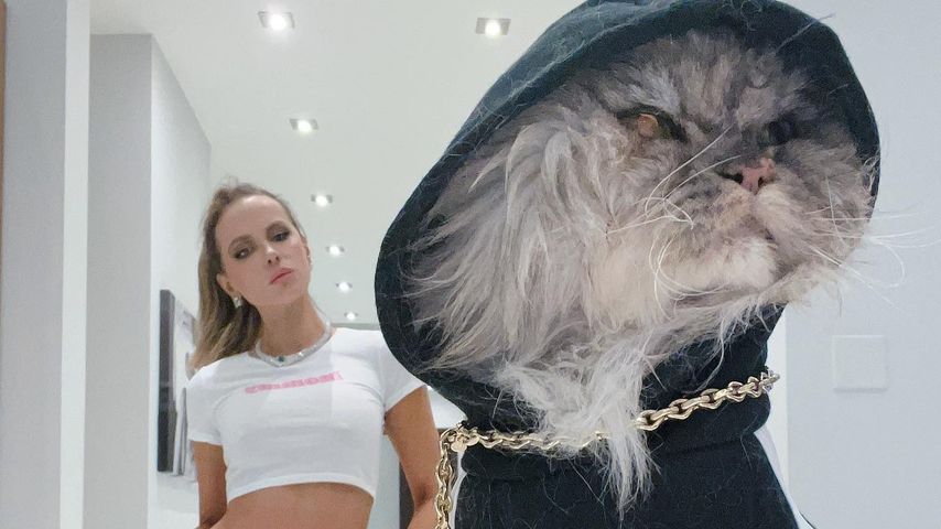 Kate Beckinsale und ihr Kater Clive