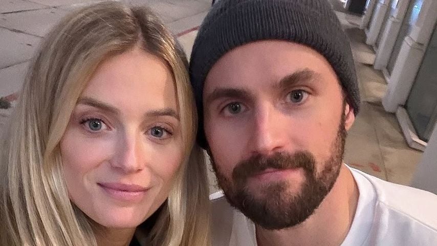 Kate Bock mit Kevin Love und ihrem Baby im März 2024
