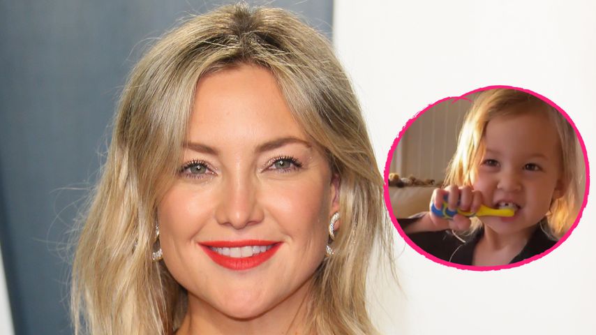 Originell! Kate Hudsons Tochter Rani singt beim Zähneputzen