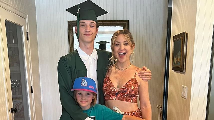Kate Hudson mit ihren drei Kindern 2022
