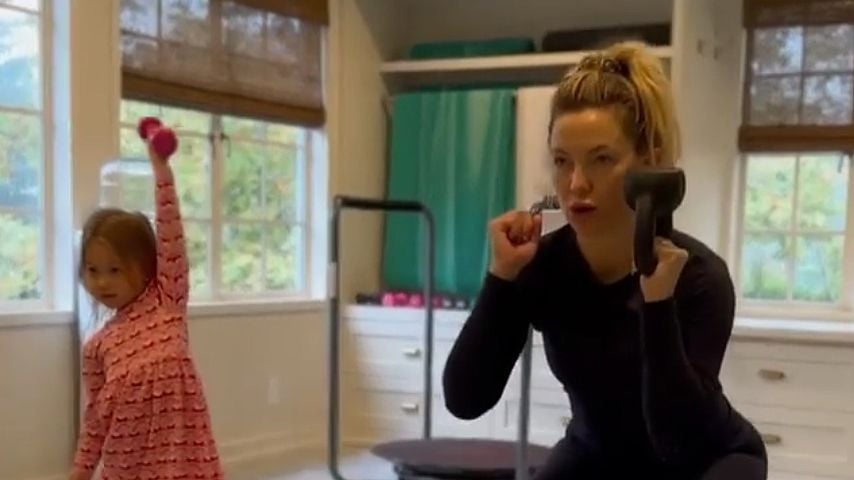 Fit wie Mama: Hier trainiert Kate Hudson mit Tochter Rani