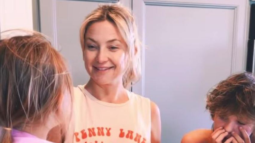 Kate Hudson mit ihrer Tochter Rani und ihrem Sohn Bingham