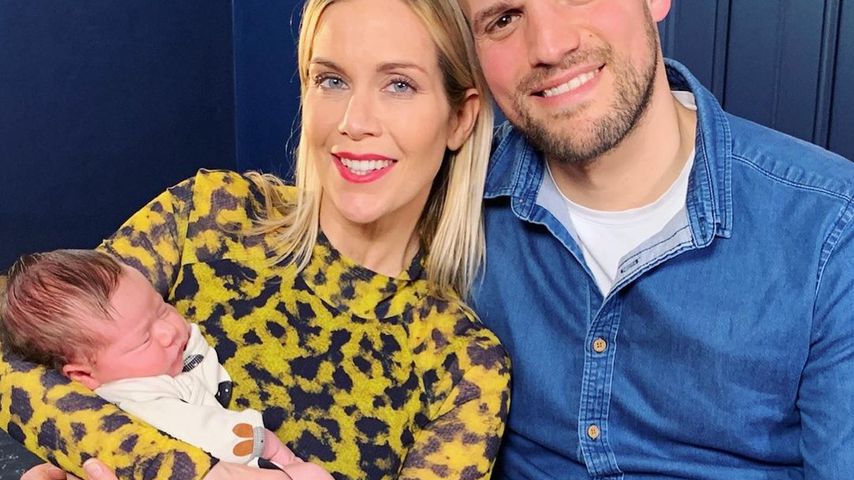 Kate Lawler mit ihrem Partner Martin und ihrer Tochter Noa