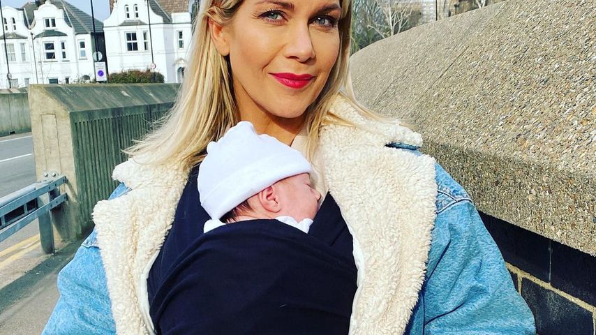 Kate Lawler und ihr Baby Noa im März 2021