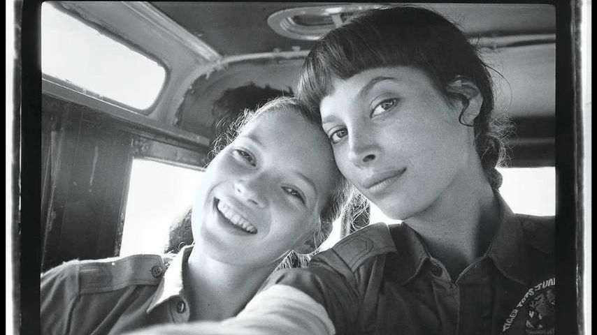 Model Kate Moss und Model Christy Turlington