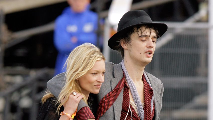 Kate Moss und Pete Doherty im Juni 2007 in Somerset