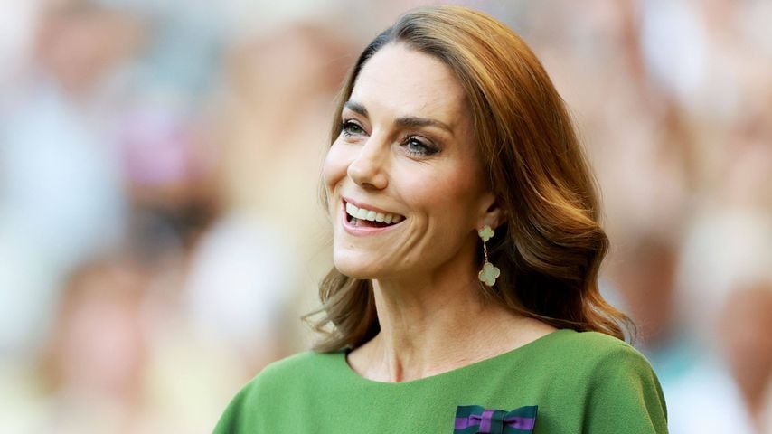 Kate, Princess of Wales, bei der Siegerehrung in Wimbledon, Juli 2026.