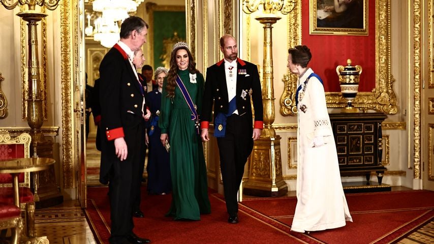 Prinzessin Kate und Prinz William treffen zum Staatsbankett auf Schloss Windsor ein