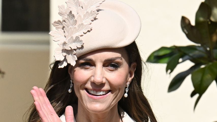 Prinzessin Kate verlässt den Oster-Gottesdienst in der St.-Georgs-Kapelle in Windsor