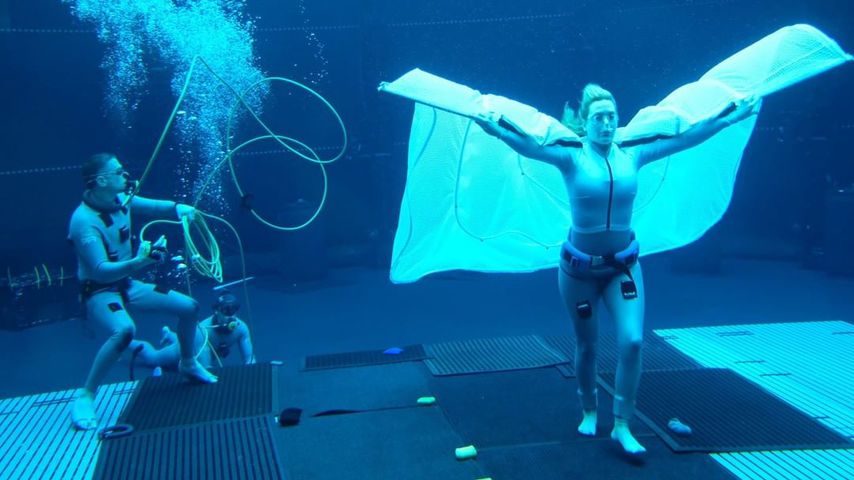 Kate Winselt am "Avatar 2"-Set