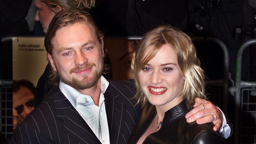 Kate Winslet und Jim Threapleton bei der Premiere von "Holy Smoke" in London im März 2000