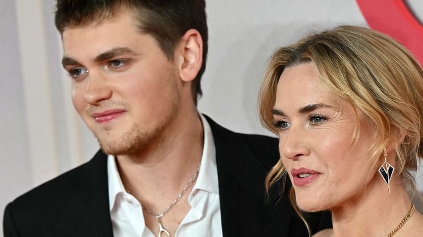 Kate Winslet und Joe Anders bei der Weltpremiere von "Goodbye June" in London