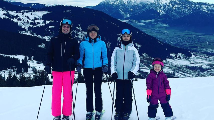 Katerina Gottesleben und ihre Familie im Dezember 2022