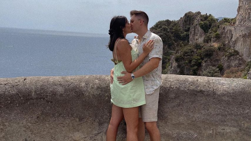 Katharina Damm und Leo im August 2021 in Italien