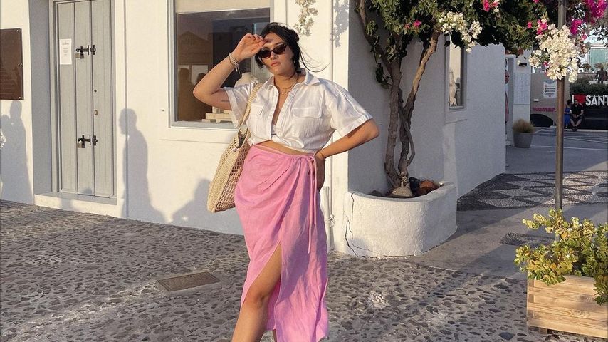 Katharina Damm auf Santorini im September 2022