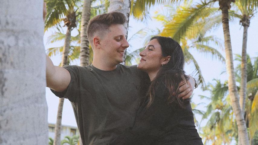 Katharina Damm mit ihrem Partner Leo