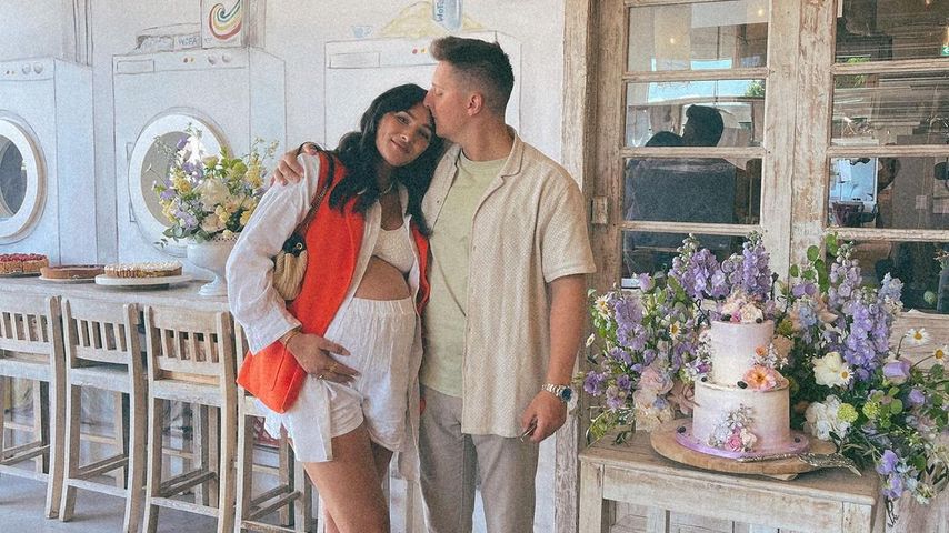 Influencerin Katharina Damm mit ihrem Mann Leo