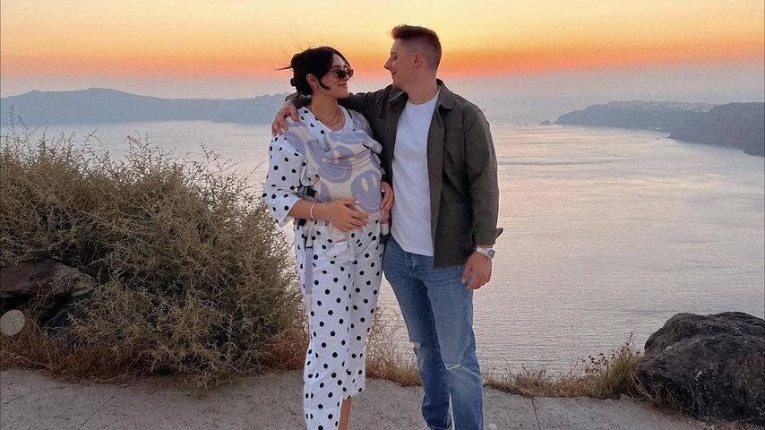 Influencerin Katharina Damm mit ihrer Familie
