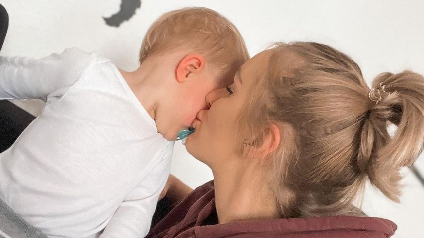 Katharina Wagener (r.) mit ihrem Sohn Lio im November 2022