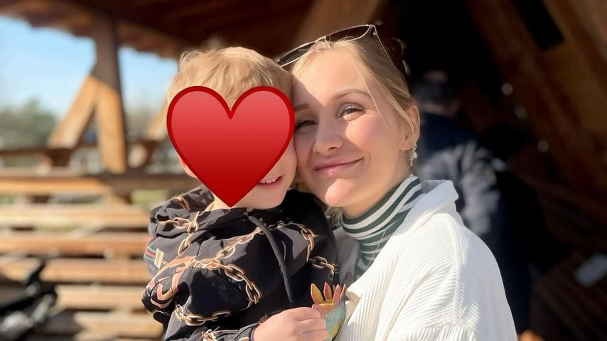 Katharina Wagener, Influencerin, mit ihrem Sohn