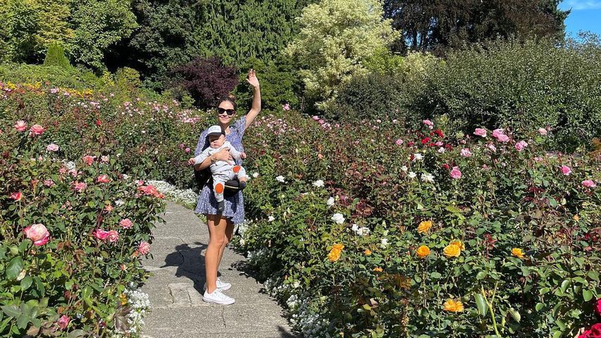 Katharine McPhee und ihr Sohn Rennie im September 2021
