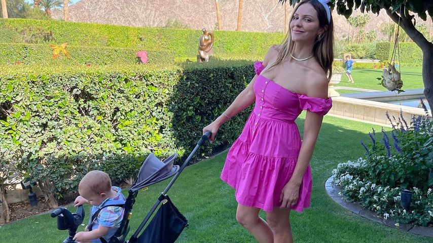 Katharine McPhee mit ihrem Sohn Rennie