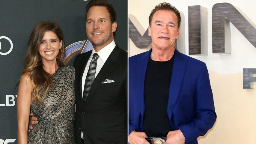So süß unterstützen Chris Pratt und Katherine Papa Arnie