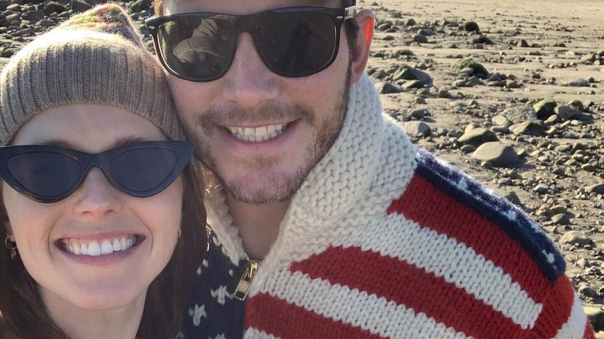Katherine Schwarzenegger, Chris Pratt und ihre Tochter Lyla im Dezember 2020