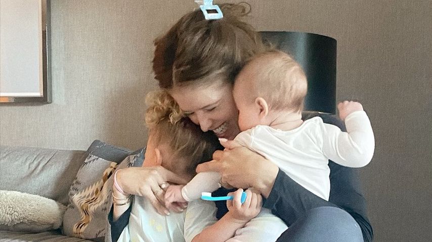 Katherine Schwarzenegger mit ihren zwei Töchtern
