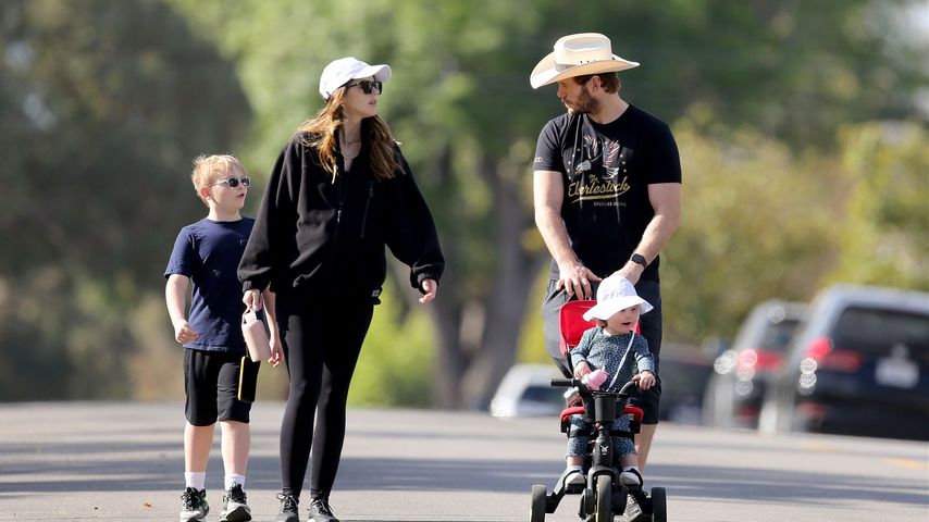 Katherine Schwarzenegger und Chris Pratt mit ihrer Tochter Lyla und Chris' Sohn Jack