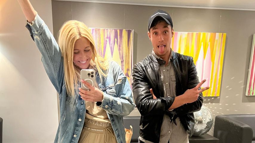 Kathrin Menzinger und René Casselly beim Training