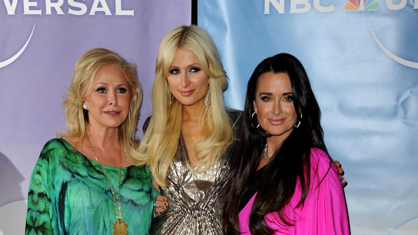 Kathy und Paris Hilton mit Kyle Richards im Januar 2011