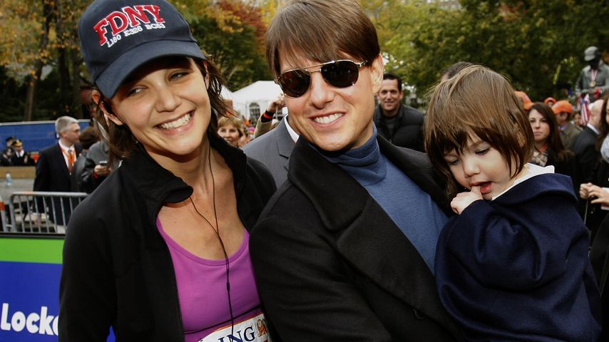 Katie Holmes, Tom Cruise und Tochter Suri beim New York Marathon 2007