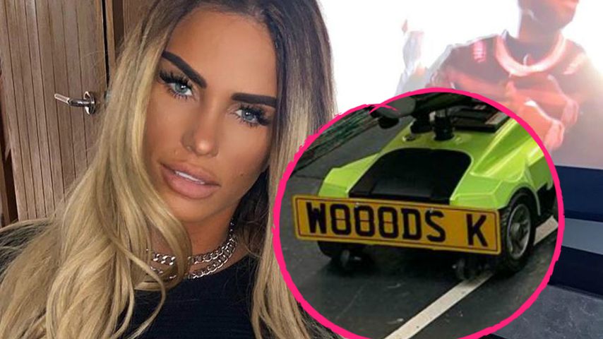"Woods K"-Rollstuhl-Plakette: Katie Price bald verheiratet?
