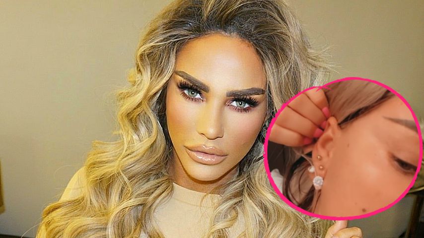 Sprachbarriere: Katie Price bekam Bauchnabelpiercing ins Ohr