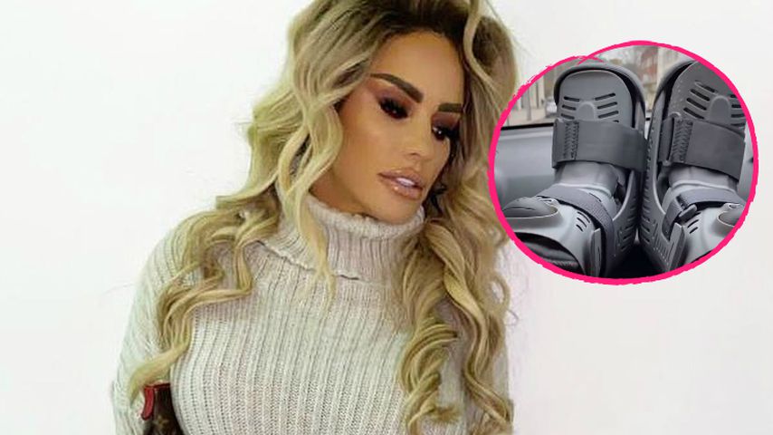 Knochenbrüche: Katie Price muss wieder Fußorthesen tragen