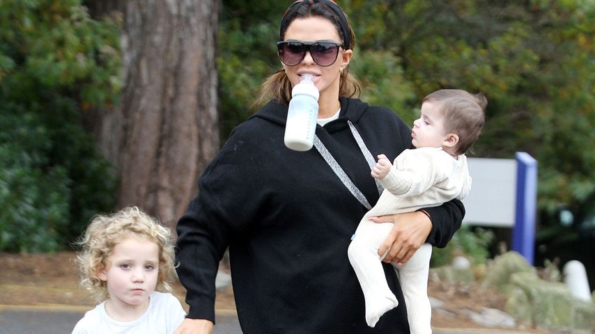 Katie Price mit Tochter Bunny und Patenkind Teo, November 2019
