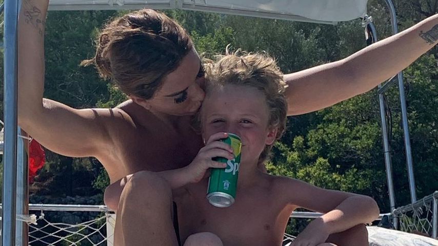 Katie Price und Sohn Jett Riviera, August 2019