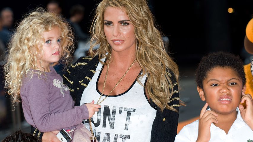 Katie Price mit Tochter Princess und Sohn Harvey im September 2011